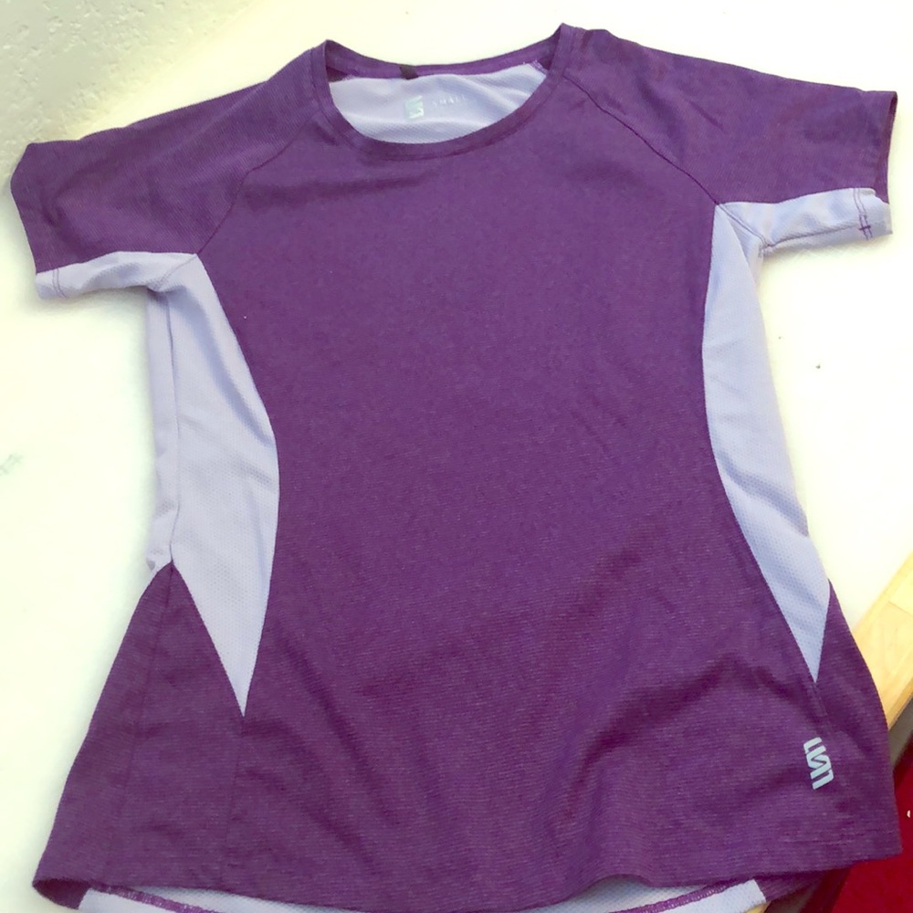 Purple athletic shirt